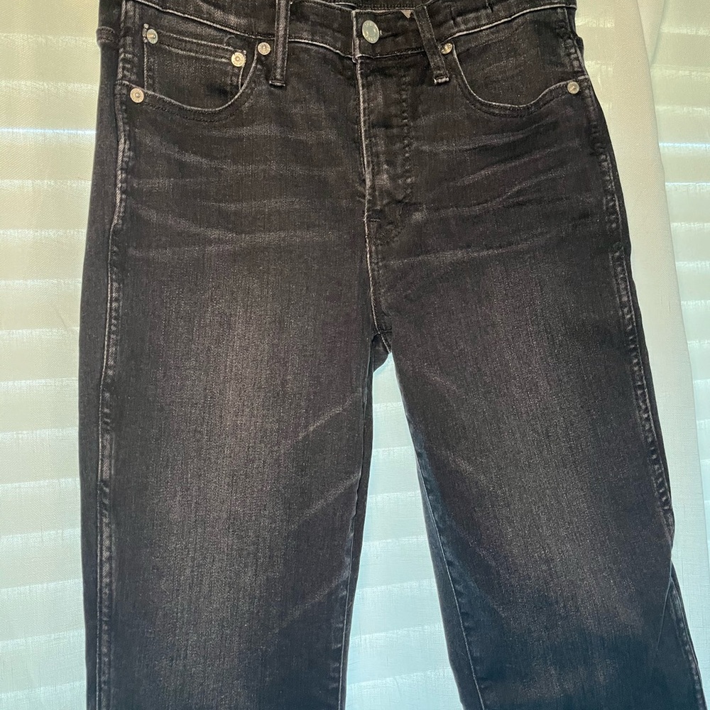 J. Crew Women's Black Straight-Leg Jeans